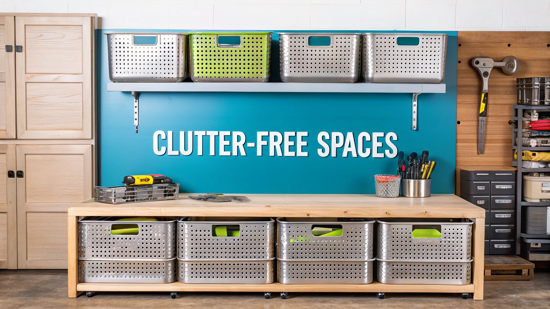 Storage Metal Baskets: storage metal baskets for clutter-free spaces ...